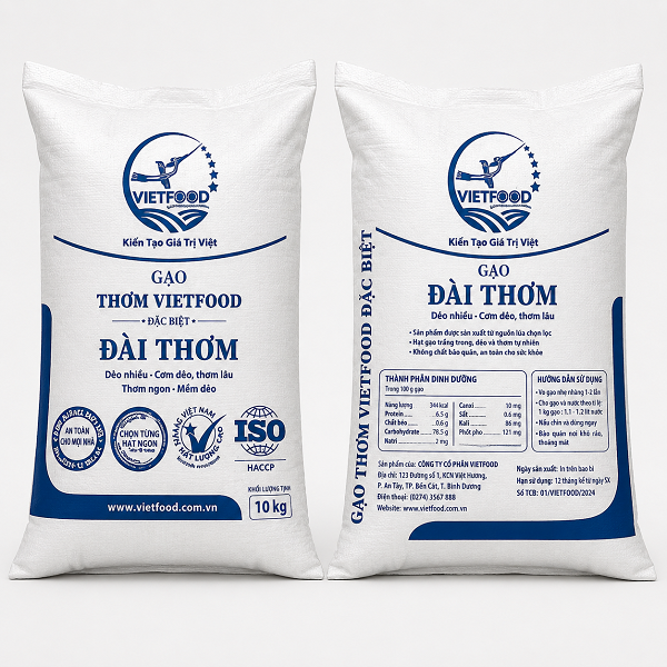 gạo đài thơm Vietfood 5kg